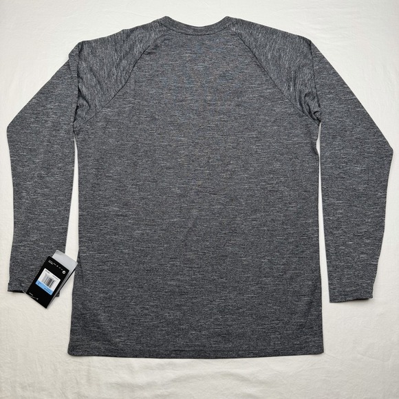 NWT Nike Swim Shirt Men's Medium Crew Neck Long Sleeve Dri-Fit UPF 40+ Gray - Picture 9 of 9